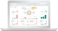 Screenshot of QlikView Sales Dashboard