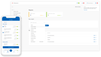 Screenshot of Webexpenses, accessed through a desktop, iOS, Android or Windows device.